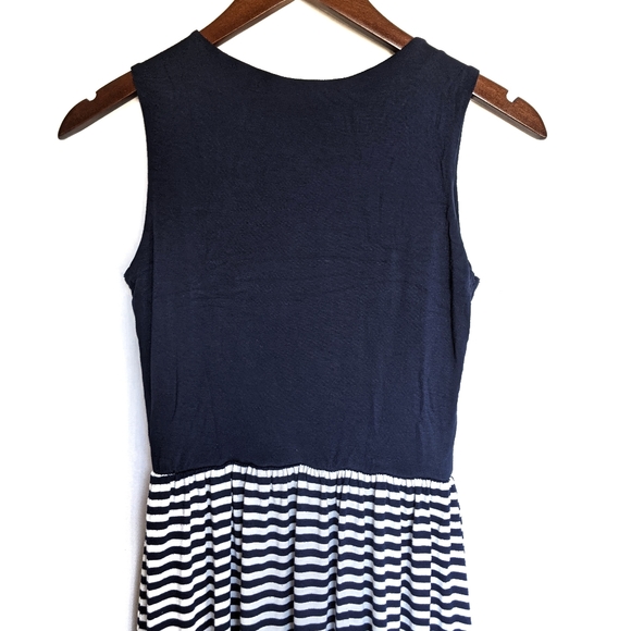 Gilli Navy Blue Stripe Surplus Maxi Dress - Picture 5 of 5